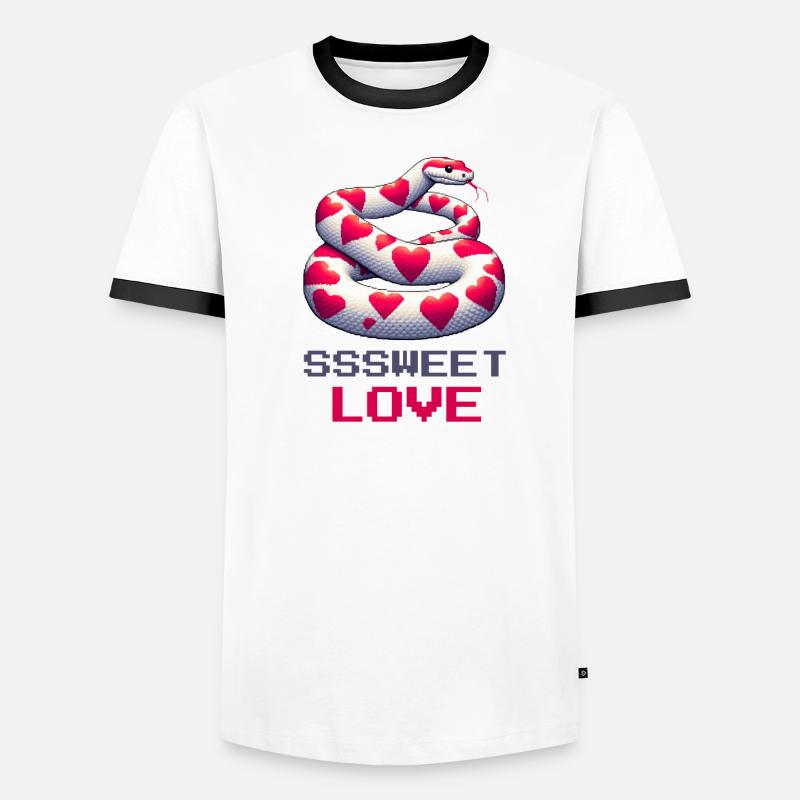 Serpent, doux amour T-shirt contrasté Homme