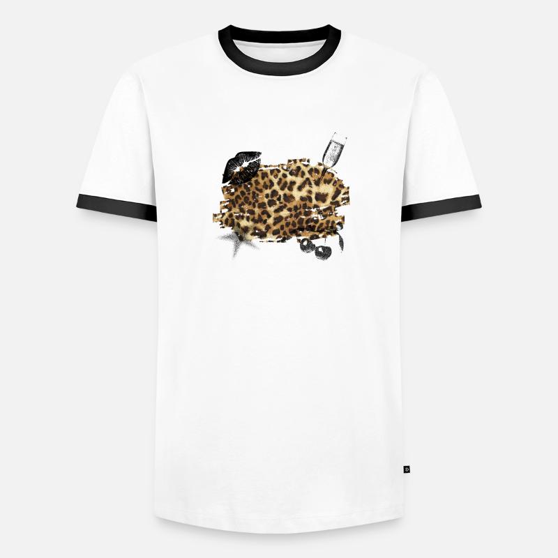 Leopard Men's Ringer Shirt