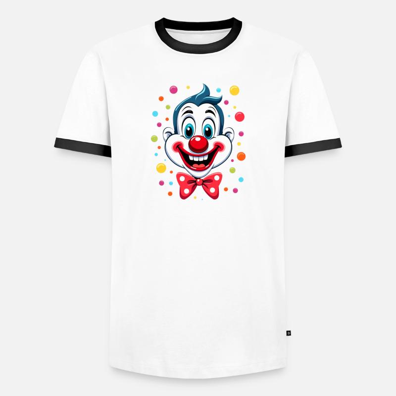 Déguisement de clown de carnaval Carnaval Carnaval T-shirt contrasté Homme