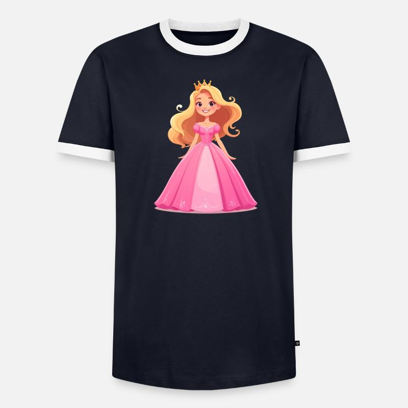 Princesse en robe rose T-shirt contrasté Homme