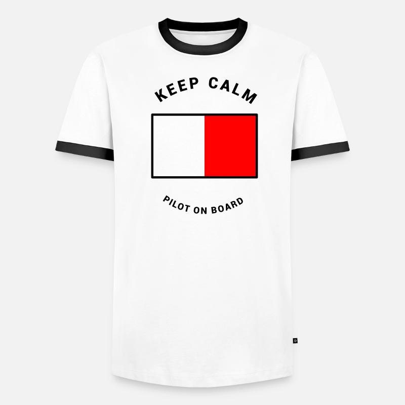 Flag H - pilot on board pilot ship Men's Ringer Shirt