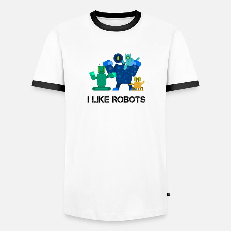 Robots Men's Ringer Shirt