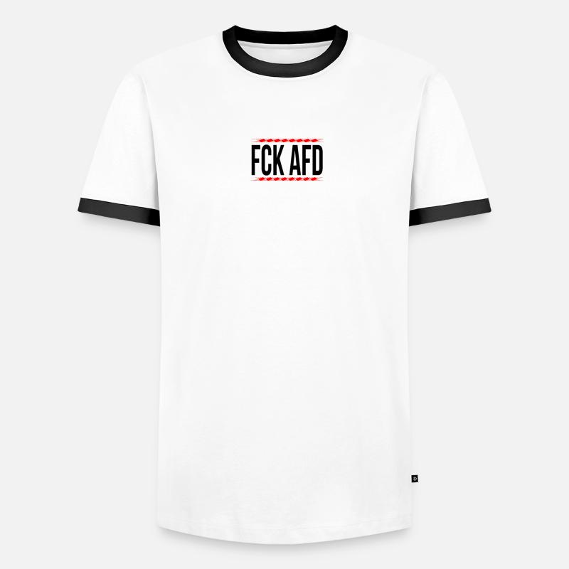 FCK AFD Männer Kontrast-T-Shirt