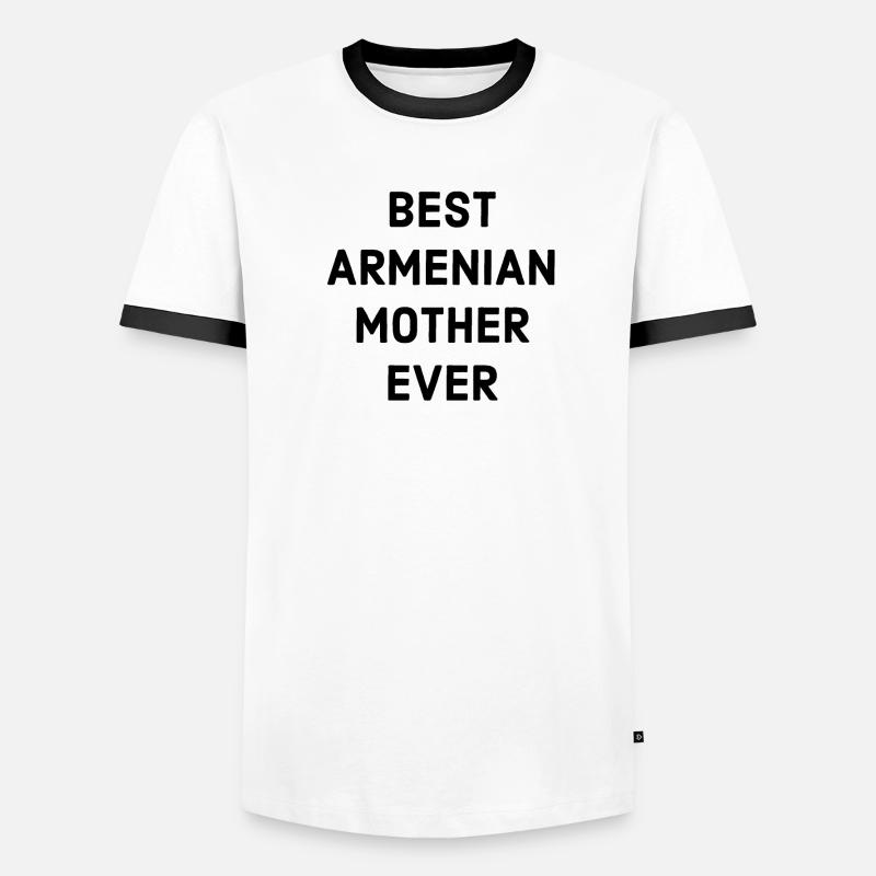 Armenisch Mutter Spruch Männer Kontrast-T-Shirt