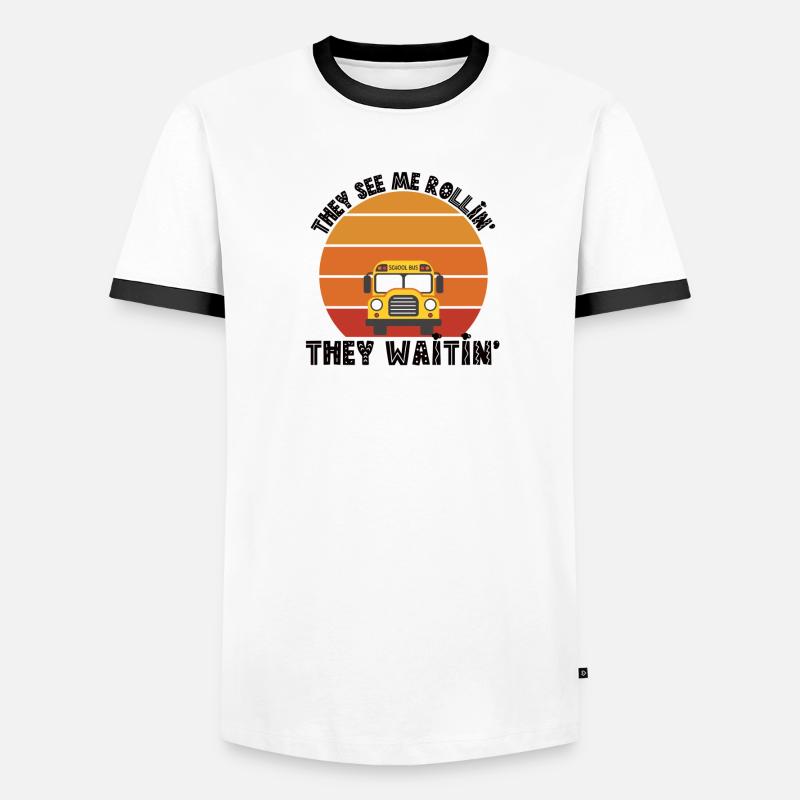 Bus driver Vocation Profession Work Gift Men's Ringer Shirt