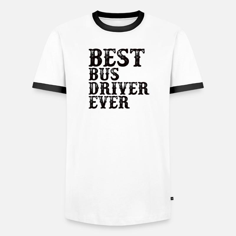 Bus driver Vocation Profession Work Gift Men's Ringer Shirt