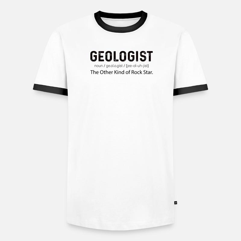 Géologue Croûte terrestre Sciences naturelles Roche Rocheuse T-shirt contrasté Homme