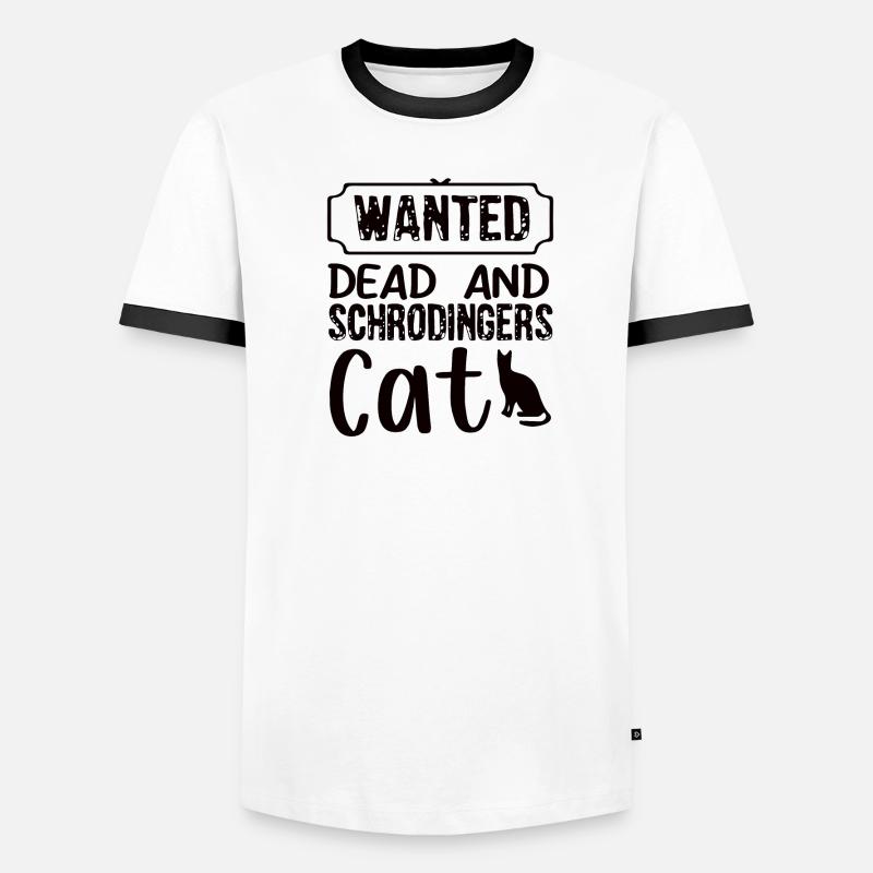 Schrodinger's Cat Box Funny Science Nerd Men's Ringer Shirt