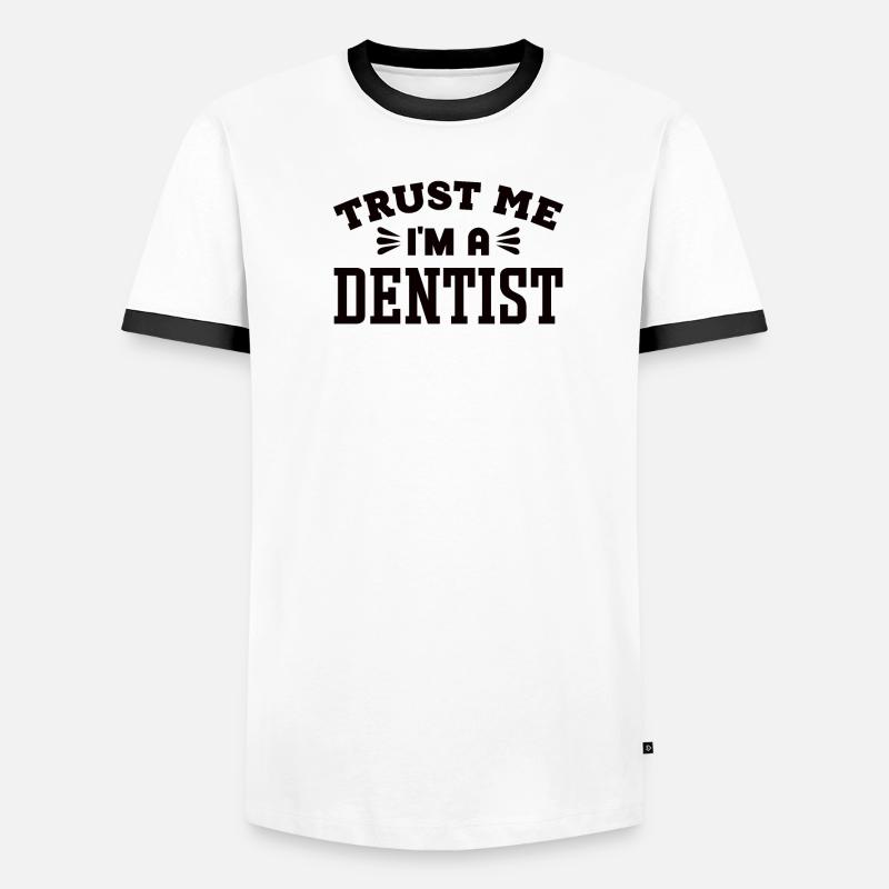 Assistante dentaire Dentiste Dent T-shirt contrasté Homme