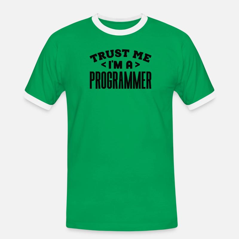 Softwareentwickler Programmierer Geschenk - Männer Kontrast-T-Shirt - Kelly Green/Weiß