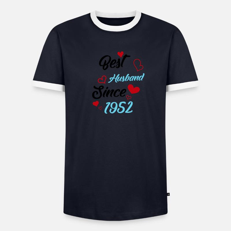 Bester Ehemann seit 1952 Hochzeit - Männer Kontrast-T-Shirt - undefined