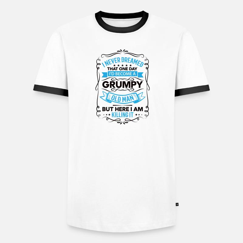Opa Geschenkidee Opa weiß alles Spruch Großvater Männer Kontrast-T-Shirt