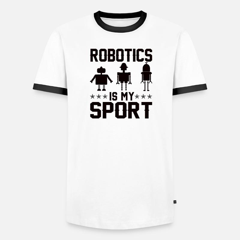 Programmeur de robots Technicien en automatisation T-shirt contrasté Homme