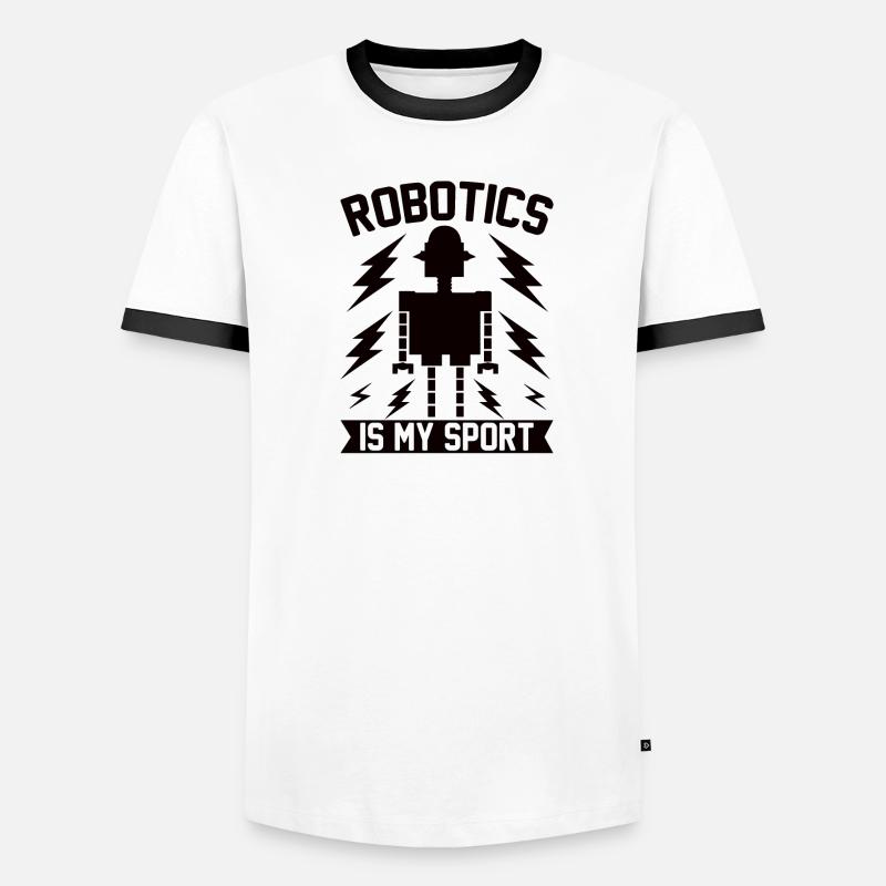 Robot Programmer Automation Technician Men's Ringer Shirt