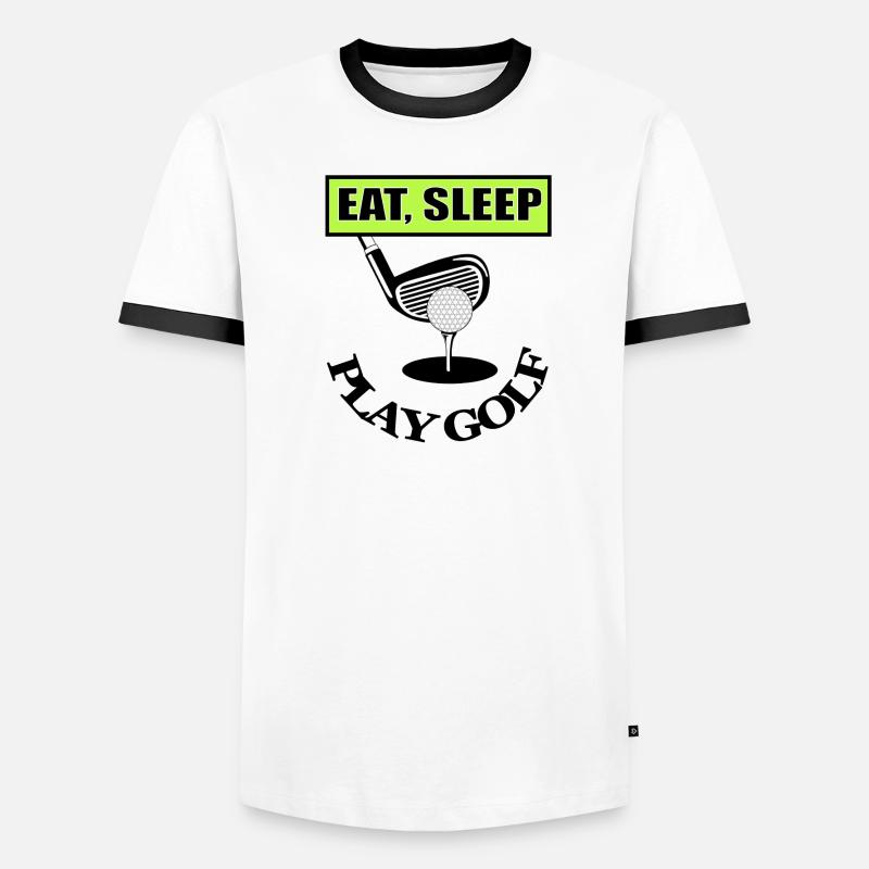 Jouer Golf Golfer Golf Course Idée cadeau T-shirt contrasté Homme