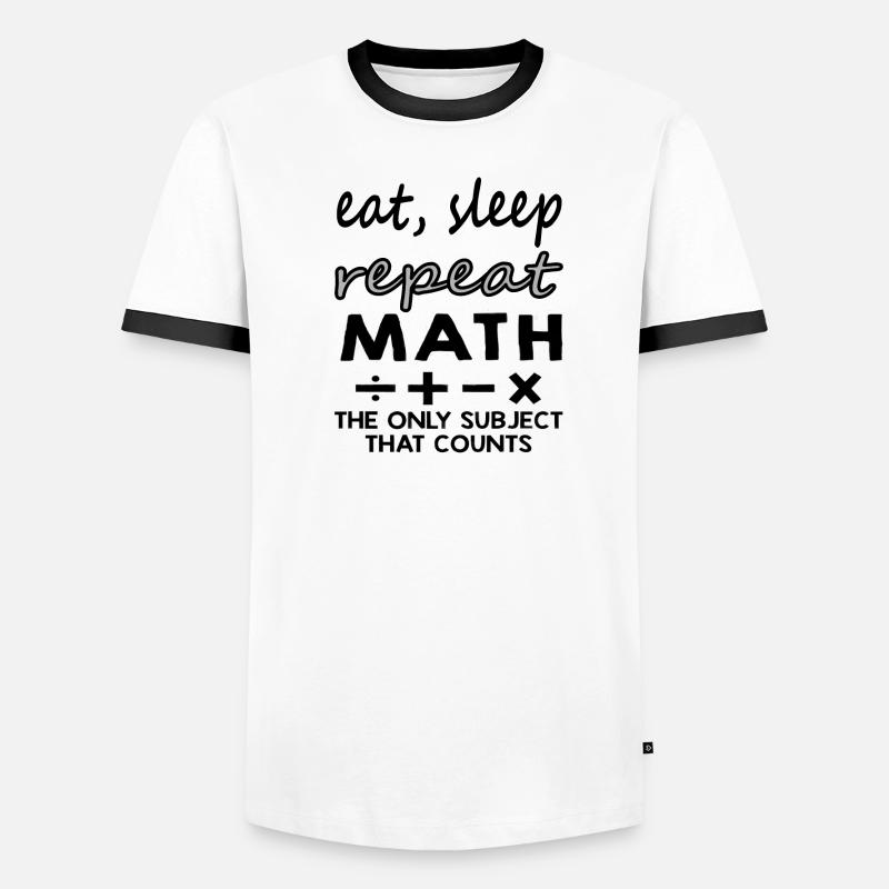 Study Math Student Gift Idea Men's Ringer Shirt