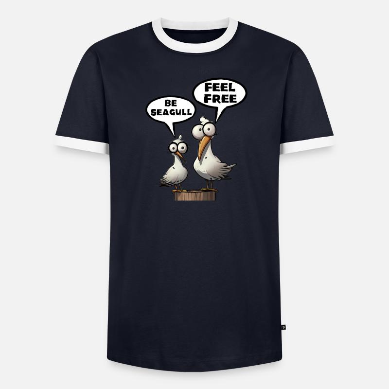 Be Seagull sentez-vous libre T-shirt contrasté Homme