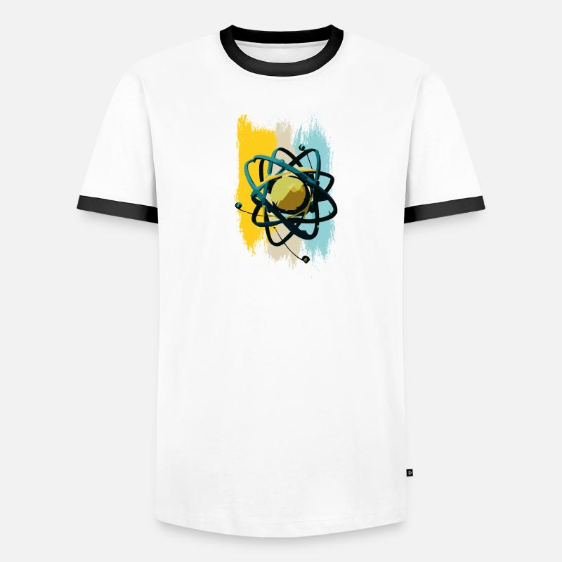 Atomic Nucleus, Physics, Science Men's Ringer Shirt