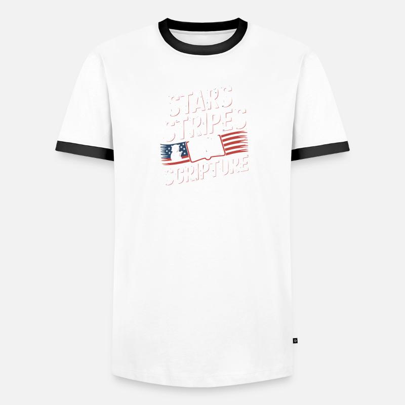 Stars, Stripes & Scripture - Lightblessed - Men's Ringer Shirt