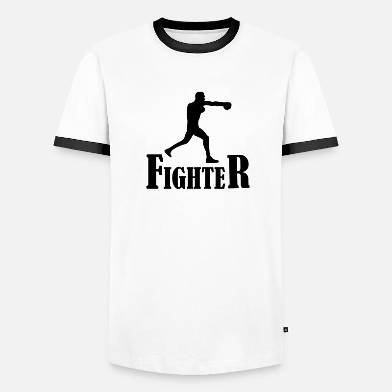 fighter boxer Männer Kontrast-T-Shirt