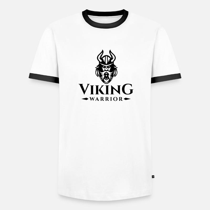 Wikinger Krieger Männer Kontrast-T-Shirt