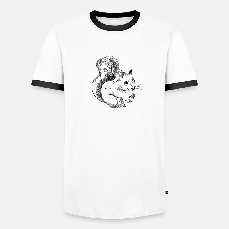 Squirrel sketch Men's Ringer Shirt