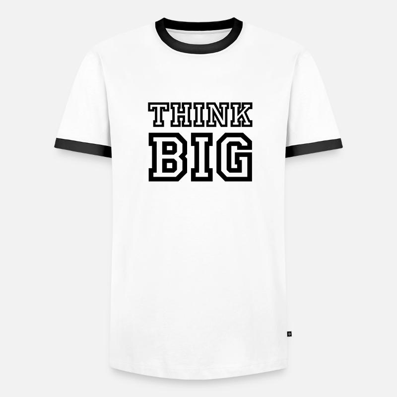 Think Big Männer Kontrast-T-Shirt