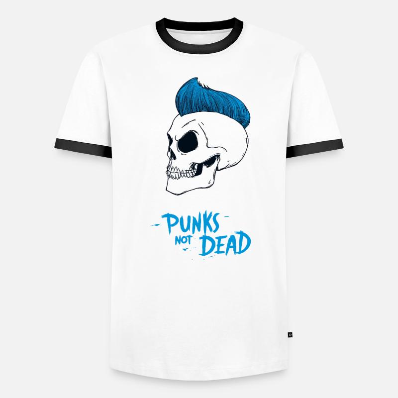 PUNKS NOT DEAD #2 - steam punk'n'roll T-shirt contrasté Homme