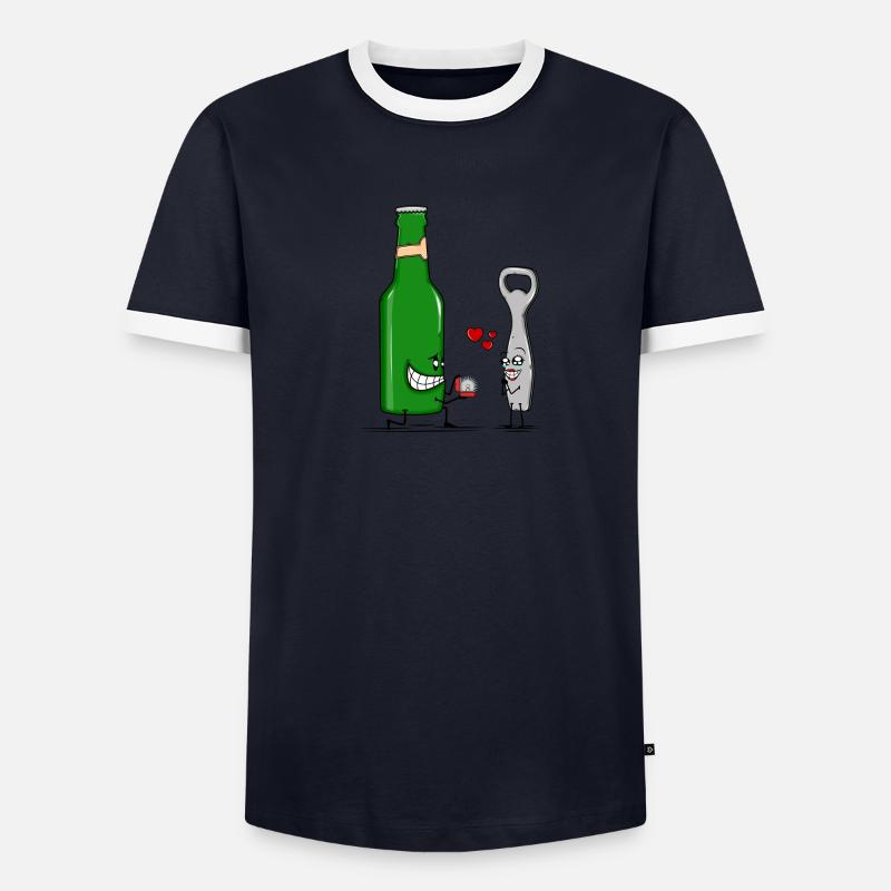 Beer Romance T-shirt contrasté Homme