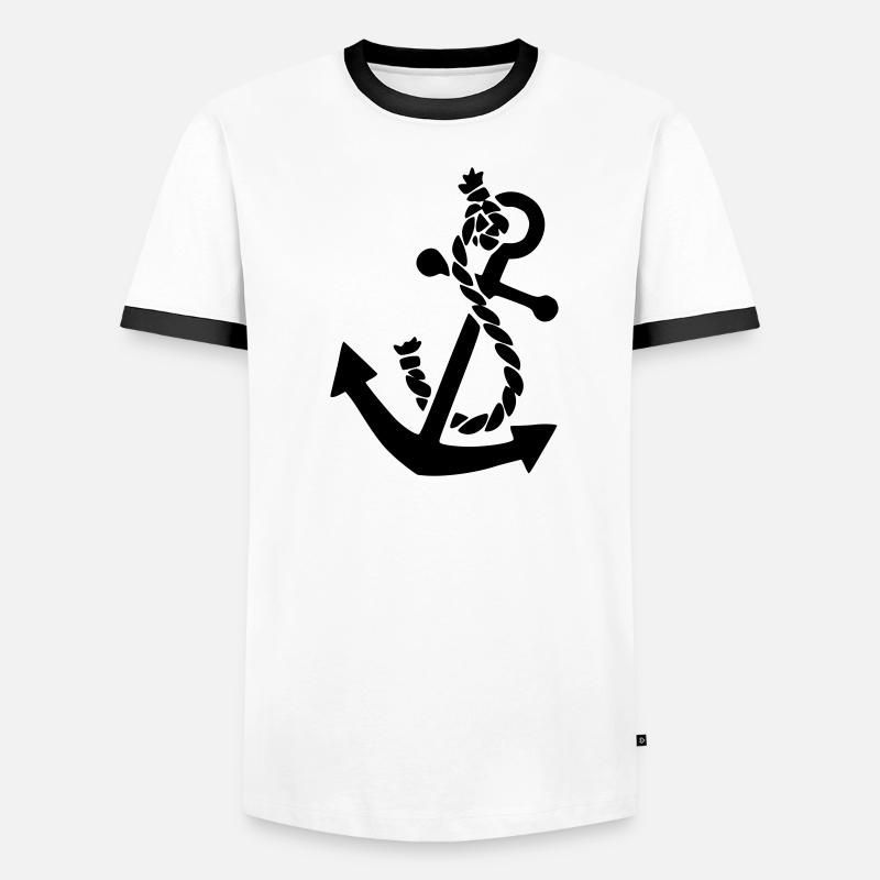 Anker Männer Kontrast-T-Shirt