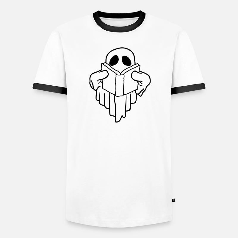 Comic Spirit Book Read Book Men's Ringer Shirt