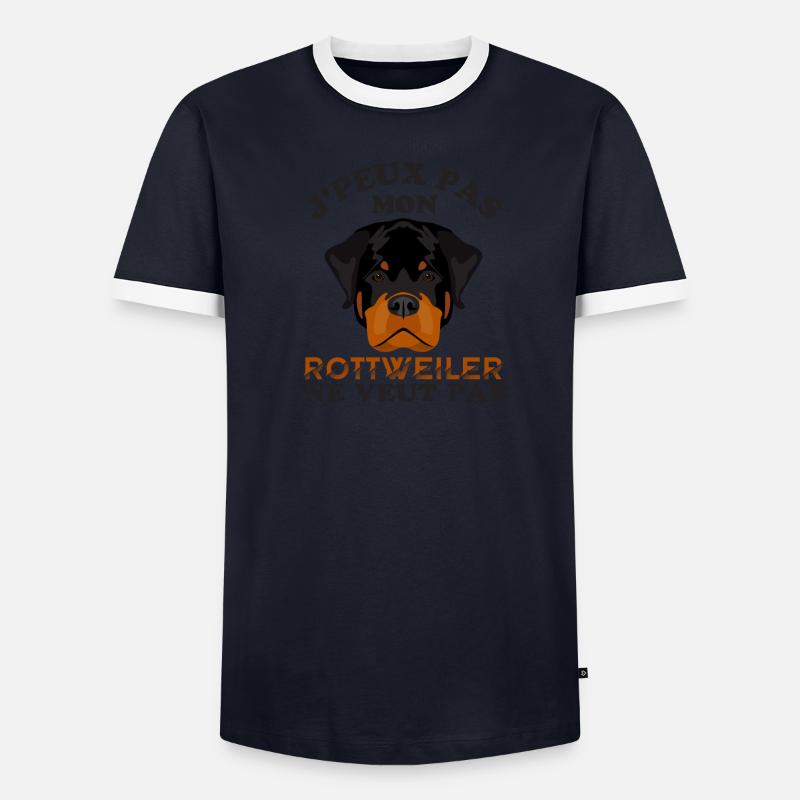 Rottweiler T-shirt contrasté Homme