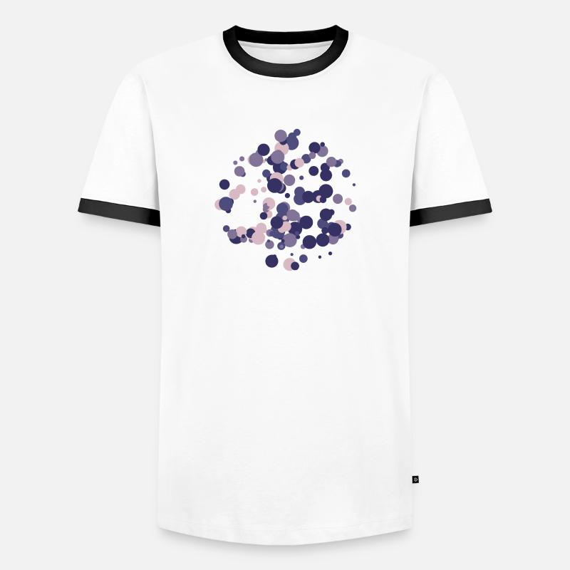 Abstract circles pattern Men's Ringer Shirt