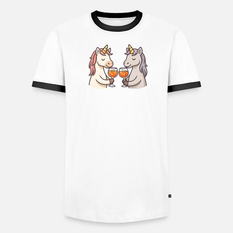 Two unicorns toast Men's Ringer Shirt