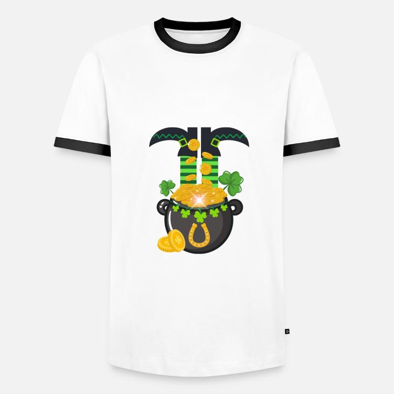 Pot d’or de la Saint-Patrick T-shirt contrasté Homme