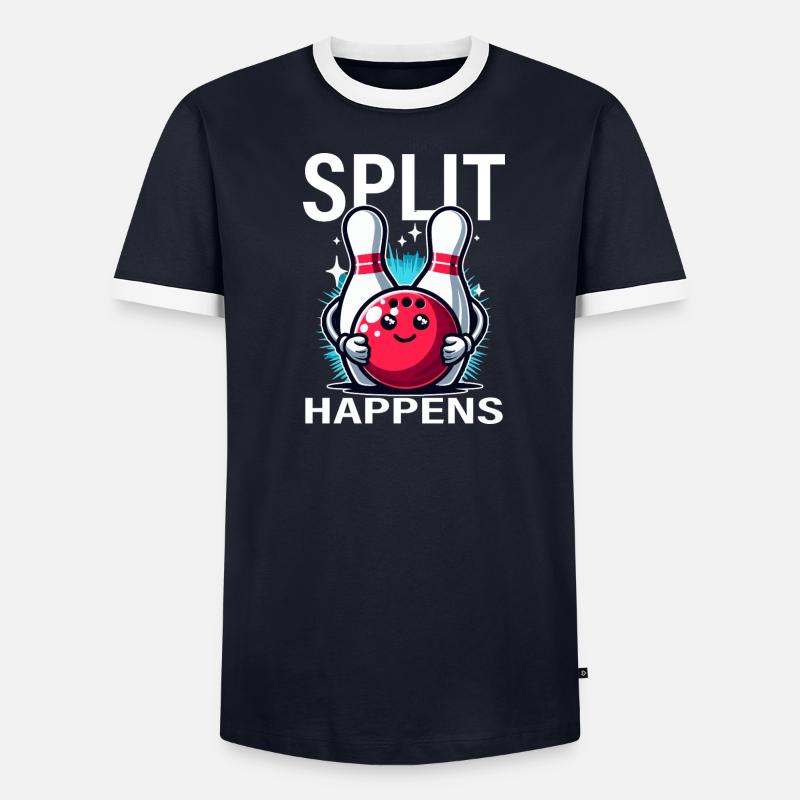 Split Arrives Bowling Joy Men's Ringer Shirt