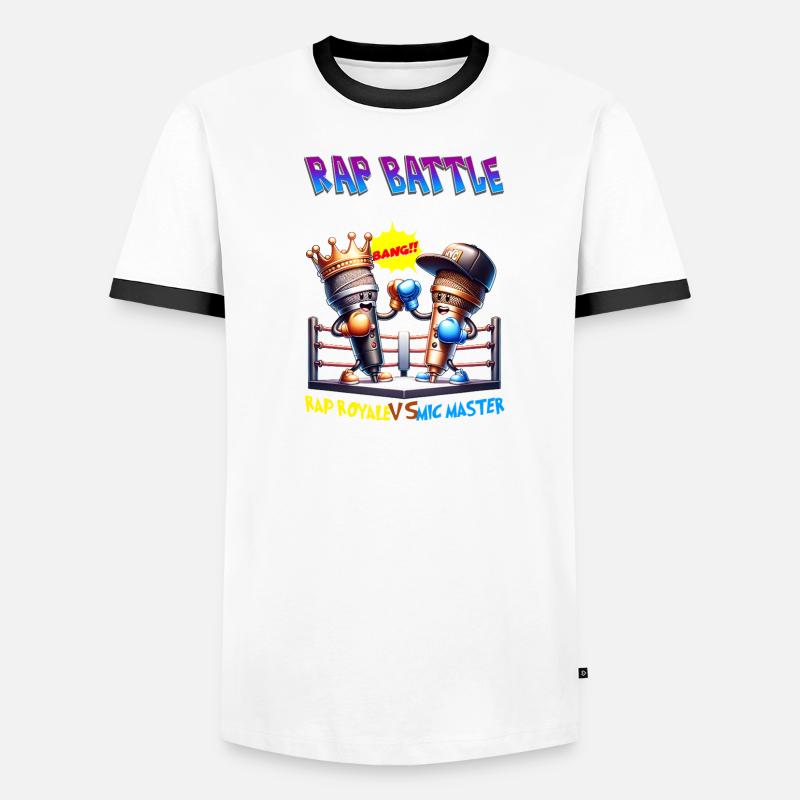 Bataille de micros de rap T-shirt contrasté Homme