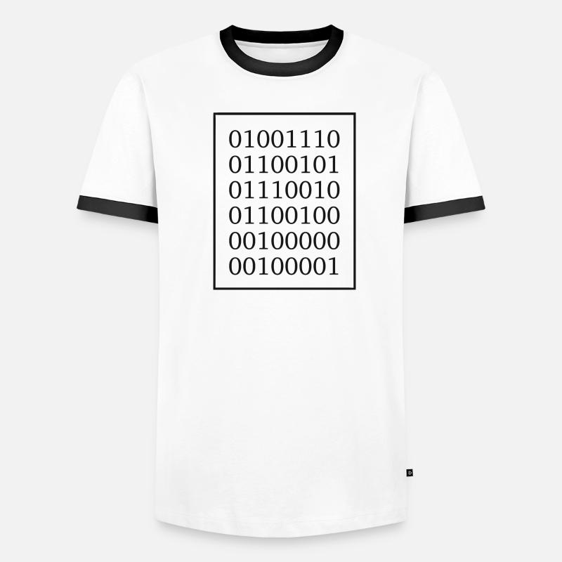 Nerd? In binary language Men's Ringer Shirt