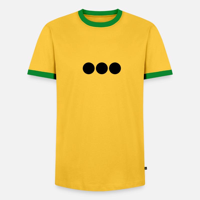 SCHWARZE PUNKTE - Männer Kontrast-T-Shirt - undefined
