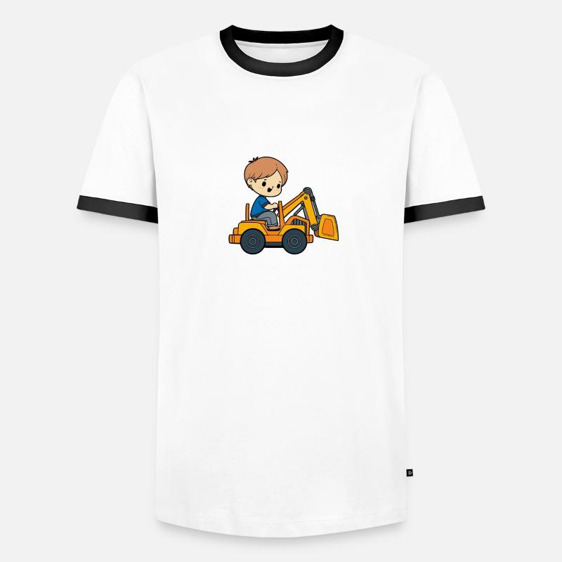 Viktor Vorname Bagger Männer Kontrast-T-Shirt