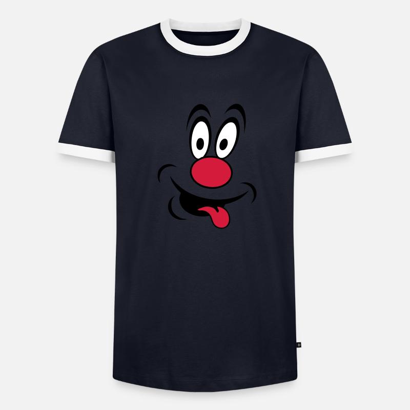 clown Männer Kontrast-T-Shirt