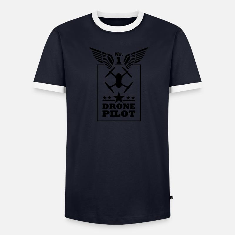 No. 1 Drone Pilot - Men's Ringer Shirt - undefined