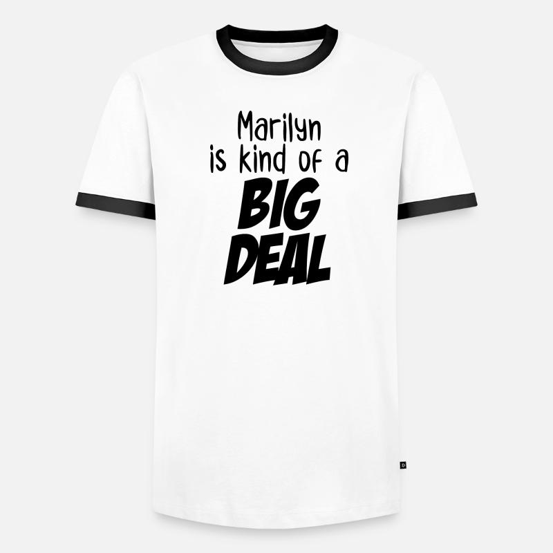 Marilyn est un peu une grosse affaire T-shirt contrasté Homme