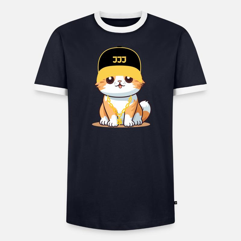 Chat swag - chat cool T-shirt contrasté Homme