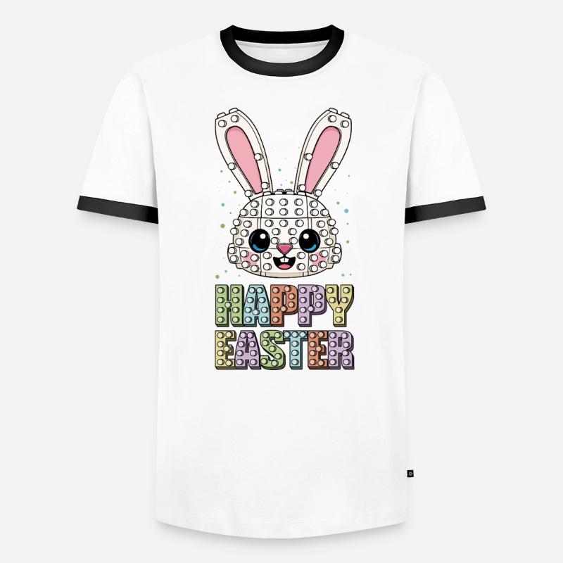 Maître constructeur Briquetier Bunny Briques à face T-shirt contrasté Homme