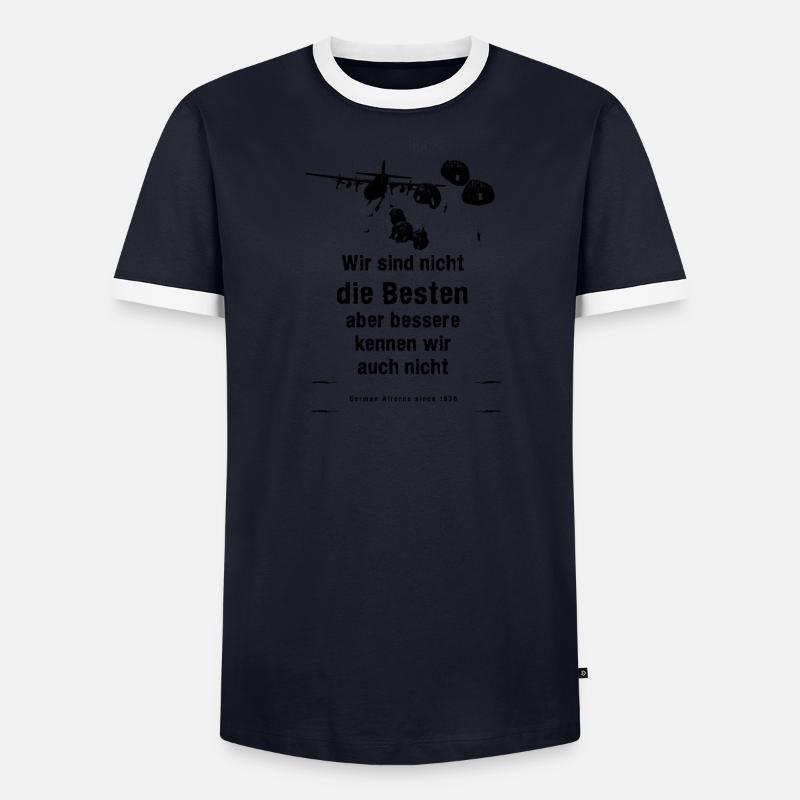 Fallschirmjäger: Die besten Männer Kontrast-T-Shirt