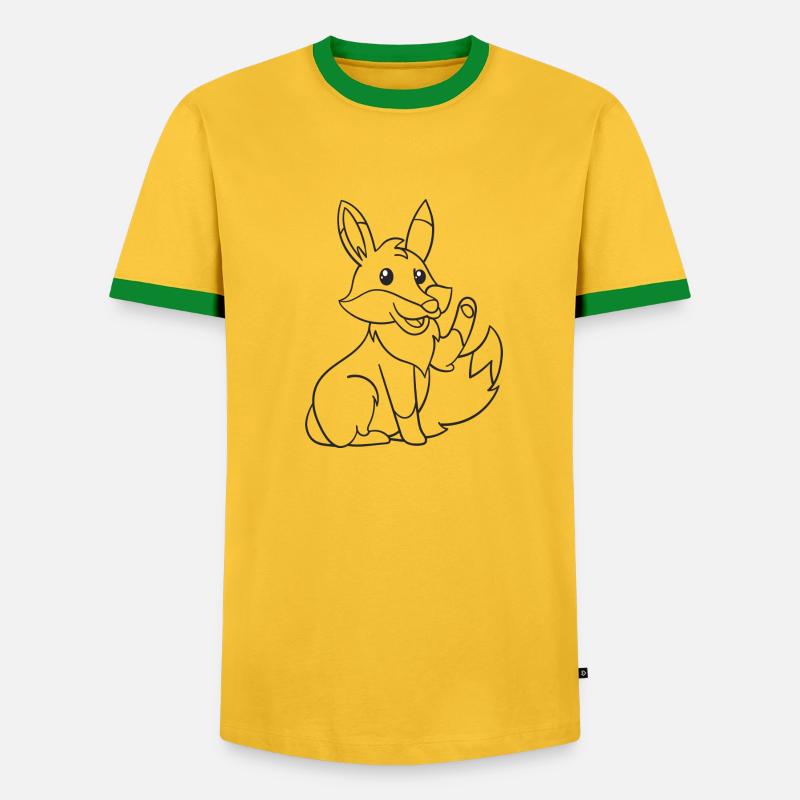 Fuchs, Füchse, Geschenk, Geschenkidee - Männer Kontrast-T-Shirt - undefined