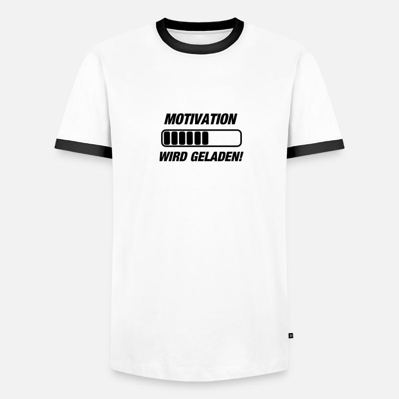 MOTIVATION WIRD GELADEN Männer Kontrast-T-Shirt