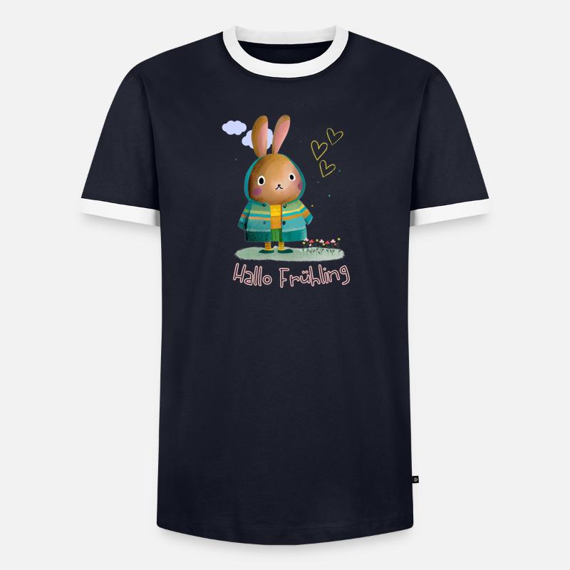 Spring | Easter | Happy Easter | Illustration - Men's Ringer Shirt - undefined