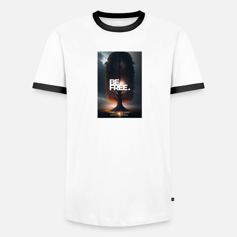 Light cannot exist without darkness Men's Ringer Shirt